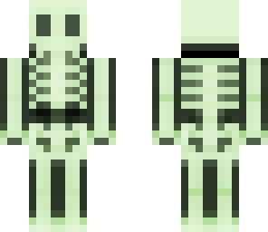 glowing skeleton