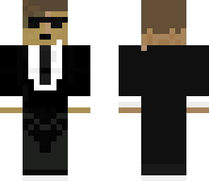 man in black