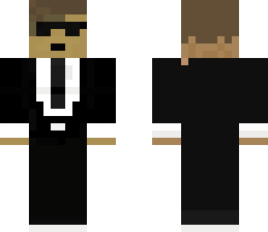 man in black