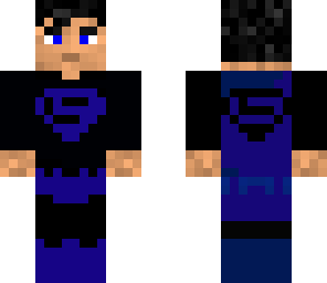 black and blue superman