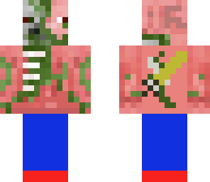 zombie pigman in jeans