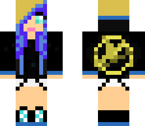 blue hunger games girl