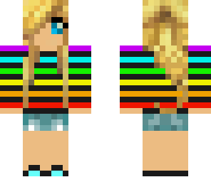 cute rainbow girl