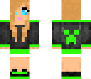 lime green creeper girl