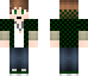 my skin green