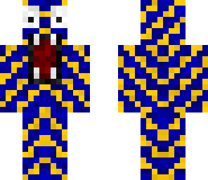 blue and yellow monster