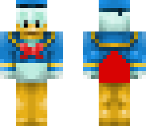 donald duck witha red tail