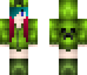 girl with creeper sweater