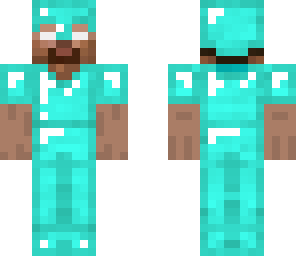 herobrine in diamond armor