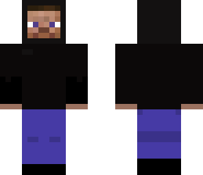 steve with black hoodies