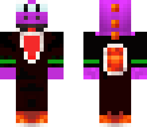purple yoshi in suit