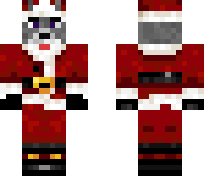 wolf in a santa suit