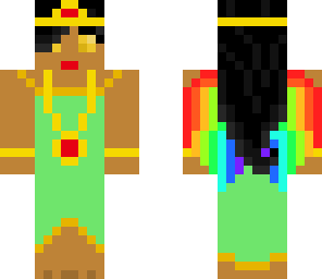 egyptian goddess girl 2 with rainbow wings
