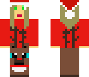 girl on rudoph the red nose reindeer