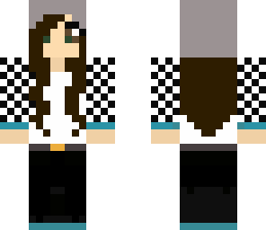 checker print girl fixed with beanie