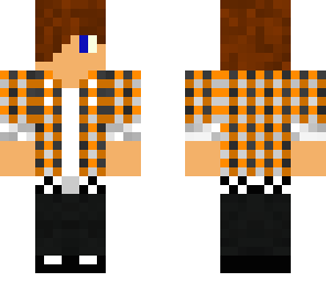 teenager with orange shirt