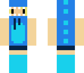 blue dino girl