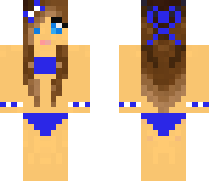 blue bikiny girl