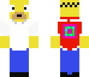 homer with a donut cape