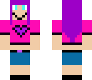 girl with purple hair