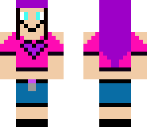 girl with purple hair