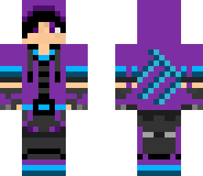 purple hooded teenager