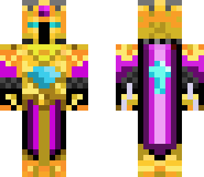 purple and goldknight