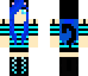 blue cat girl