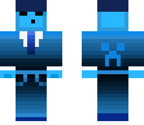 blue electro hd slime with dark blue hat