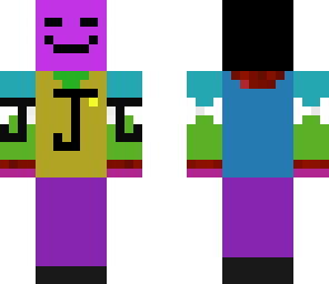 colourful guy with j on him