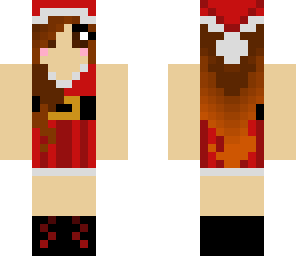 cute brunette santa girl