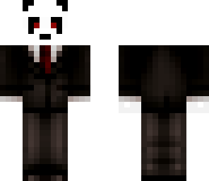 panda in a suit