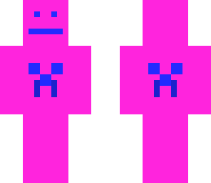 pink creeper with headphones