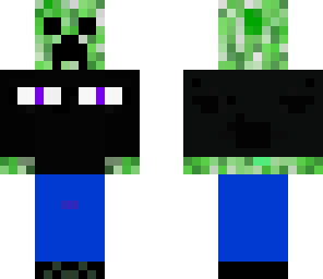 creeper with shirt of enderman
