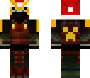 samurai with santa hat