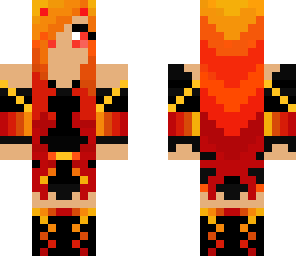 edited flame girl
