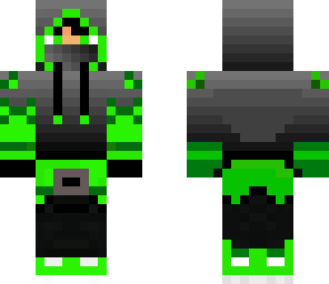 green hoodie
