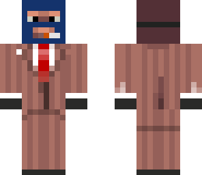 red spy with blue spy mask