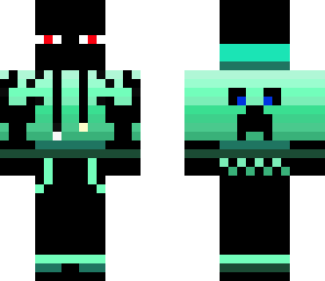 enderman cyan colour hoodie