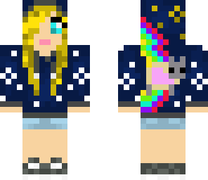blonde nyan cat girl