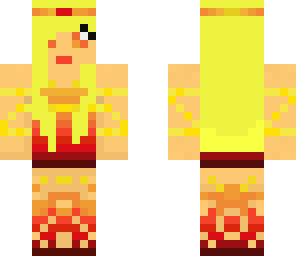 blond fire girl