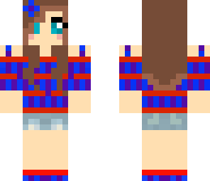 blue and purple girl