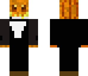 pumpkin in a tuxedo