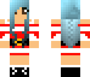 blue hair santa