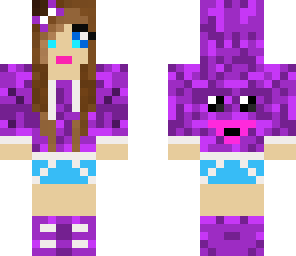 sweet violet skin girl
