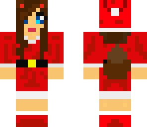 christmas wolf girl
