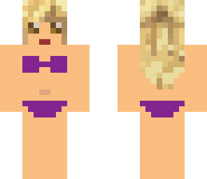 purple bikini girl
