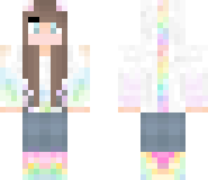 unicorn hoodie brunette