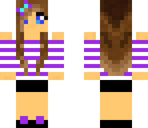 purple fall girl