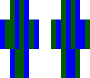 blue and green present
